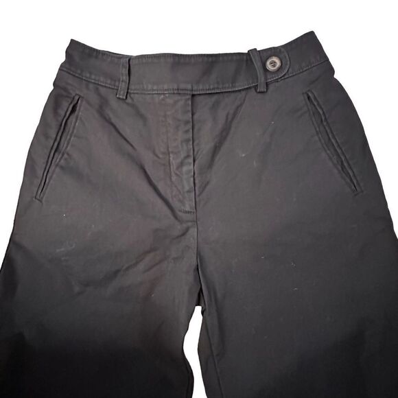 Piazza Sempione ~ Womens Black Kate Pants ~ Made in Italy ~ size 2 ~ cuffed hem - Picture 3 of 10